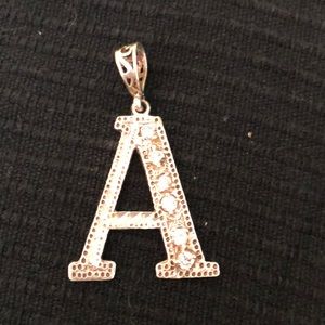 Silver .925 letter A pendant